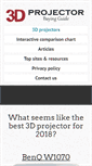 Mobile Screenshot of good3dprojector.com