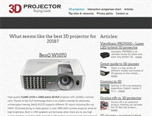 Tablet Screenshot of good3dprojector.com